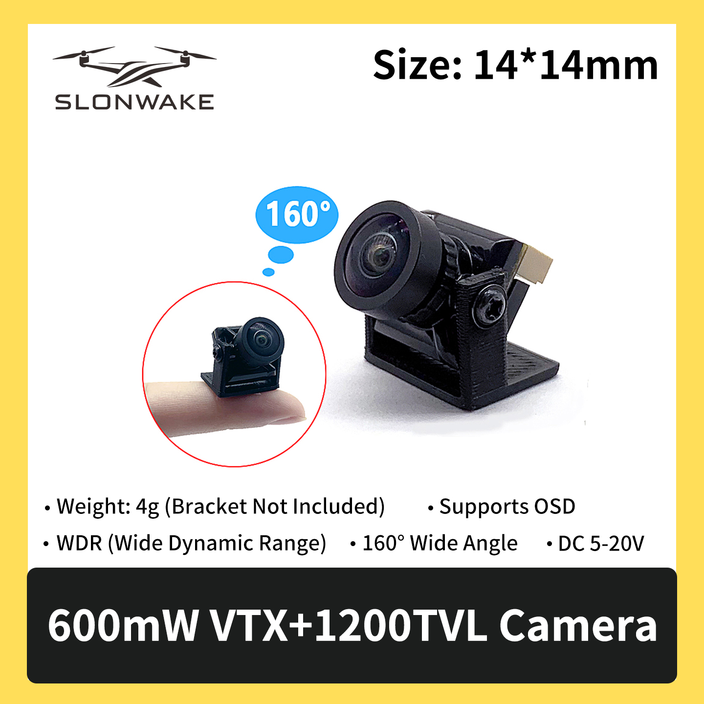 SLONWAKE 5.8G 600mW 7-24V FPV  - Drone Kit Fpv recensie en prijs
