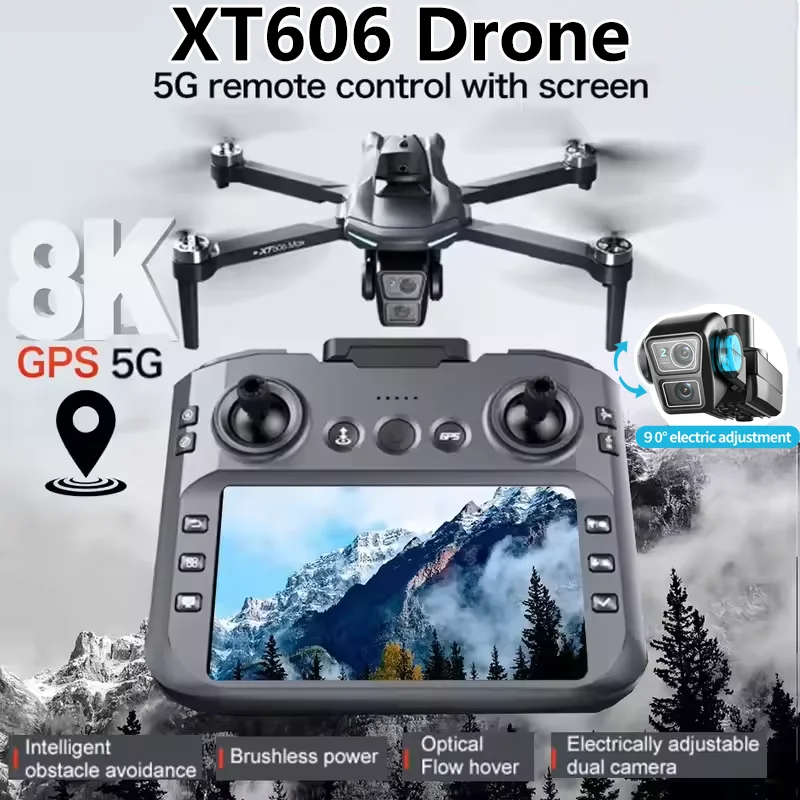 XT606 Foldable Drone 4K Dual C - Drone Kit Long Range recensie en prijs