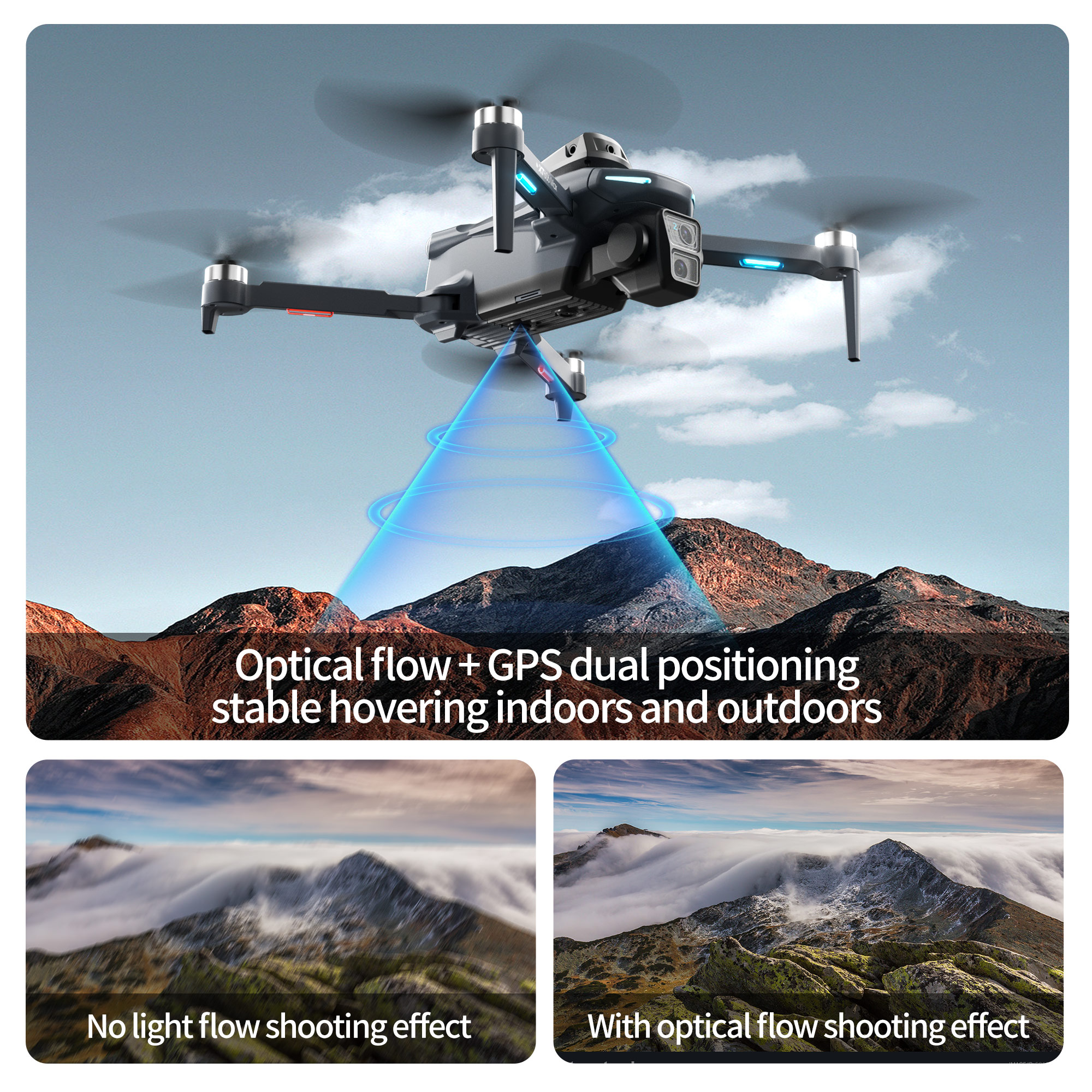 XT606 Foldable Drone 4K Dual C - Drone Kit Long Range recensie en prijs